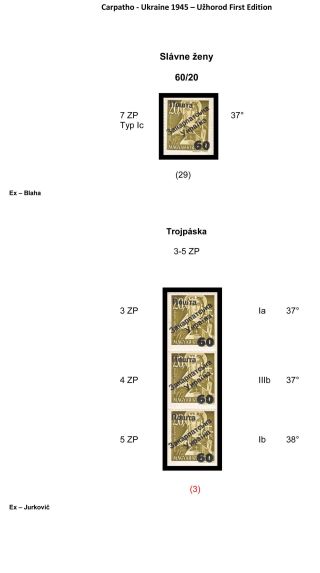CARPATHO-UKRAINE 1945 – sheet 9