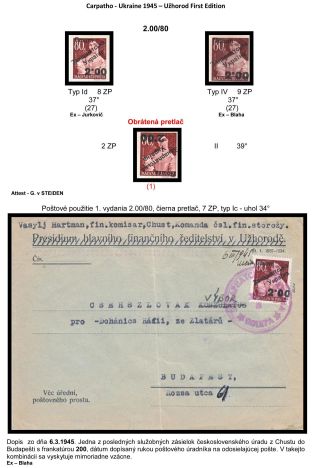 CARPATHO-UKRAINE 1945 – sheet 13