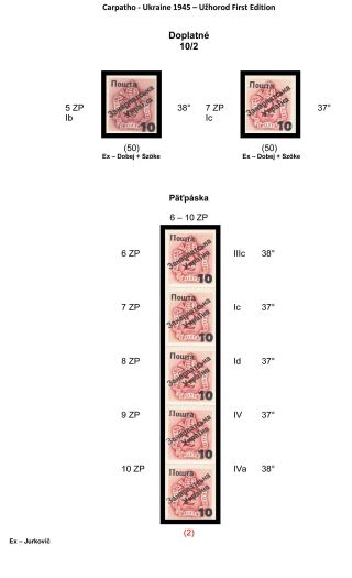 CARPATHO-UKRAINE 1945 – sheet 17