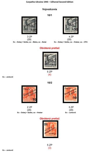 CARPATHO-UKRAINE 1945 – sheet 22