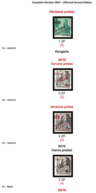 CARPATHO-UKRAINE 1945 – sheet 38