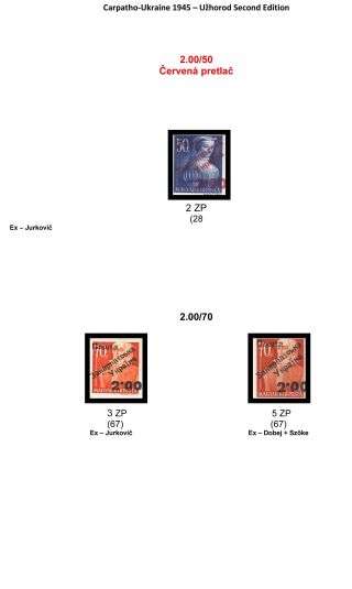 CARPATHO-UKRAINE 1945 – sheet 55