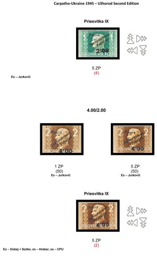 CARPATHO-UKRAINE 1945 – sheet 57