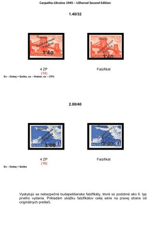 CARPATHO-UKRAINE 1945 – sheet 60