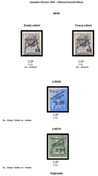 CARPATHO-UKRAINE 1945 – sheet 62