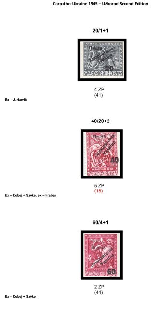 CARPATHO-UKRAINE 1945 – sheet 63