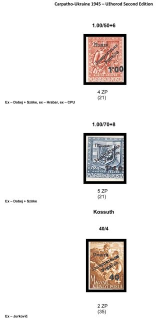 CARPATHO-UKRAINE 1945 – sheet 65