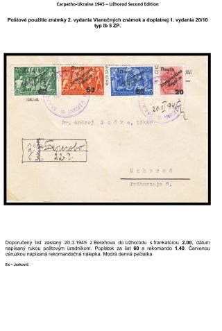 CARPATHO-UKRAINE 1945 – sheet 68