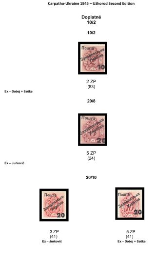 CARPATHO-UKRAINE 1945 – sheet 70