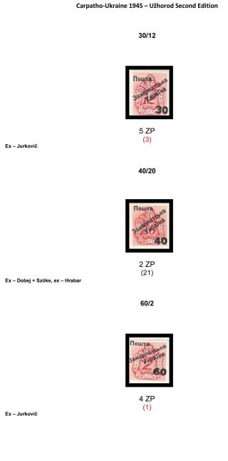 CARPATHO-UKRAINE 1945 – sheet 72
