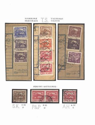 PERFINS ON HRADCANY STAMP ISSUE – sheet 11