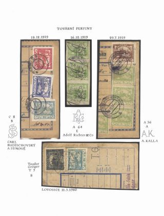 PERFINS ON HRADCANY STAMP ISSUE – sheet 14