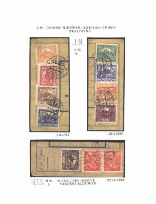 PERFINS ON HRADCANY STAMP ISSUE – sheet 16