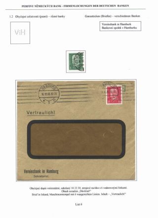 PERFINS OF GERMAN BANKS – sheet 6