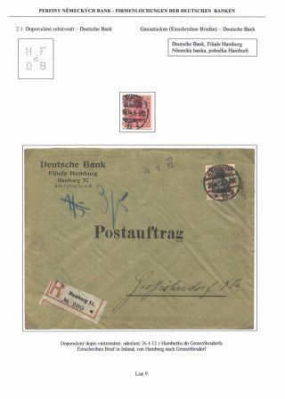 PERFINS OF GERMAN BANKS – sheet 9