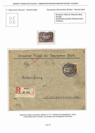 PERFINS OF GERMAN BANKS – sheet 10
