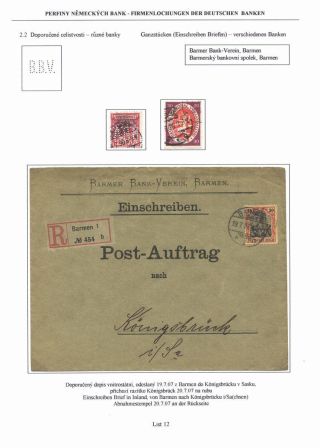 PERFINS OF GERMAN BANKS – sheet 12