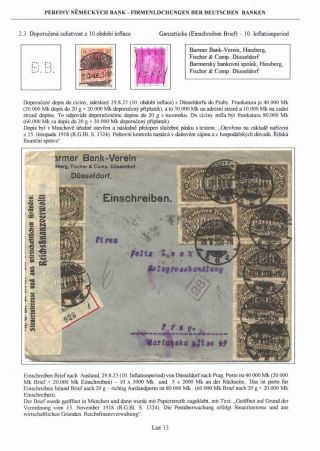 PERFINS OF GERMAN BANKS – sheet 13