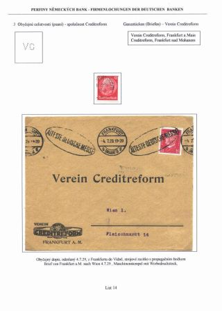 PERFINS OF GERMAN BANKS – sheet 14