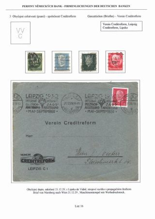 PERFINS OF GERMAN BANKS – sheet 16