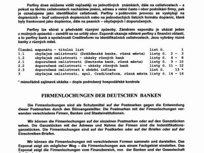 PERFINY NĚMECKÝCH BANK