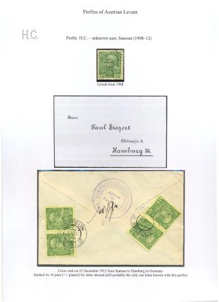 FIRMENLOCHUNGEN AUS ÖSTERREICHISCHE LEVANTE – Blatt 9