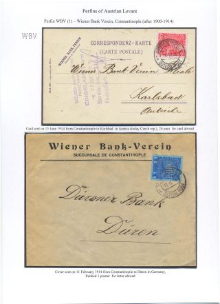 FIRMENLOCHUNGEN AUS ÖSTERREICHISCHE LEVANTE – Blatt 15
