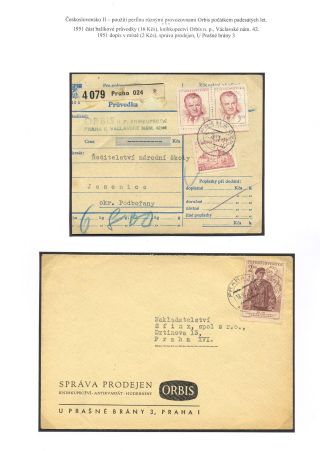 ČESKOSLOVENSKO - STUDIE UŽÍVÁNÍ PERFINU "P" (ORBIS) – list 11