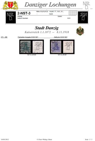 PERFINS OF DANZIG – sheet 48