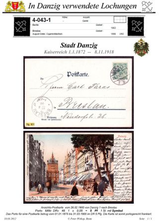 OBÁLKY A DOPISNICE S PERFINY POUŽITÉ V GDAŇSKU (DANZIG) – list 7