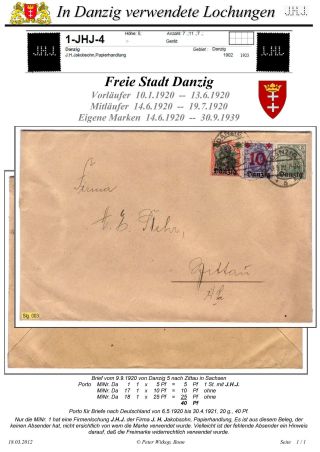 OBÁLKY A DOPISNICE S PERFINY POUŽITÉ V GDAŇSKU (DANZIG) – list 34