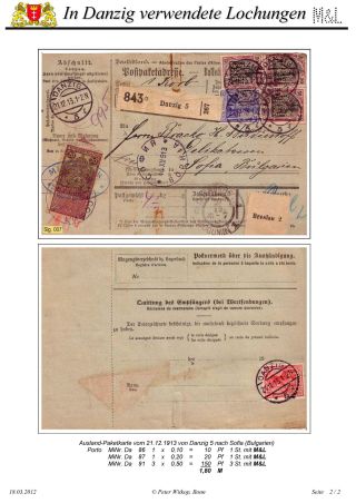 OBÁLKY A DOPISNICE S PERFINY POUŽITÉ V GDAŇSKU (DANZIG) – list 41