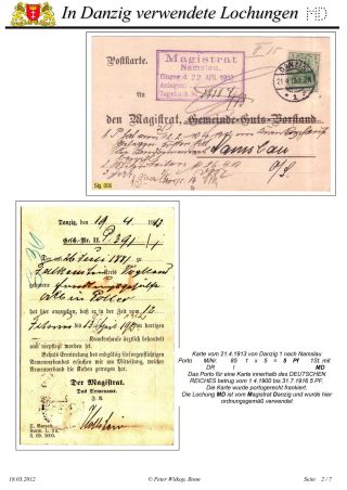 OBÁLKY A DOPISNICE S PERFINY POUŽITÉ V GDAŇSKU (DANZIG) – list 43