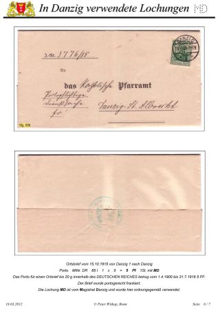 OBÁLKY A DOPISNICE S PERFINY POUŽITÉ V GDAŇSKU (DANZIG) – list 47