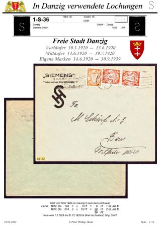 OBÁLKY A DOPISNICE S PERFINY POUŽITÉ V GDAŇSKU (DANZIG) – list 55