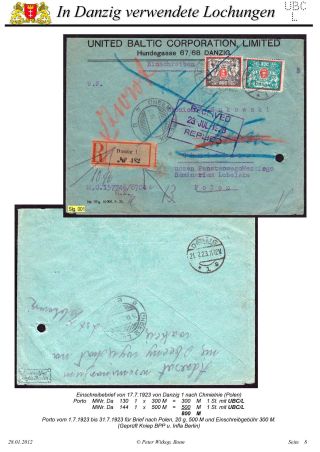 OBÁLKY A DOPISNICE S PERFINY POUŽITÉ V GDAŇSKU (DANZIG) – list 72