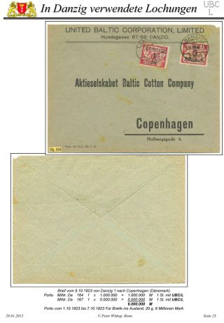 OBÁLKY A DOPISNICE S PERFINY POUŽITÉ V GDAŇSKU (DANZIG) – list 88