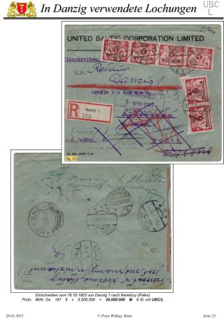 OBÁLKY A DOPISNICE S PERFINY POUŽITÉ V GDAŇSKU (DANZIG) – list 90