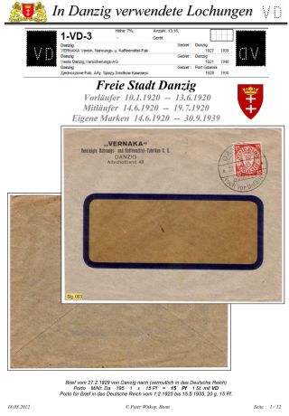 OBÁLKY A DOPISNICE S PERFINY POUŽITÉ V GDAŇSKU (DANZIG) – list 108