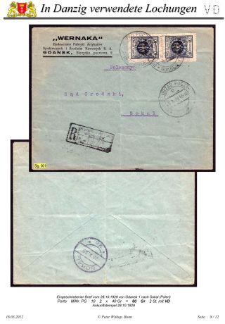 OBÁLKY A DOPISNICE S PERFINY POUŽITÉ V GDAŇSKU (DANZIG) – list 115