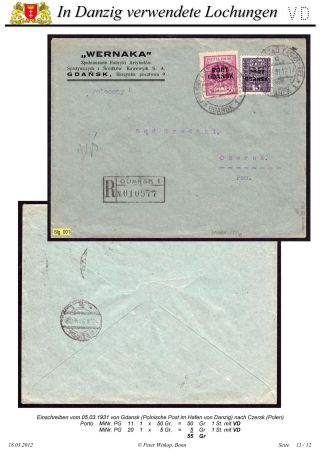 OBÁLKY A DOPISNICE S PERFINY POUŽITÉ V GDAŇSKU (DANZIG) – list 118