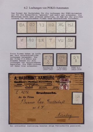 LOCHUNGEN - STIEFKINDER DER PHILATELIE – Blatt 17