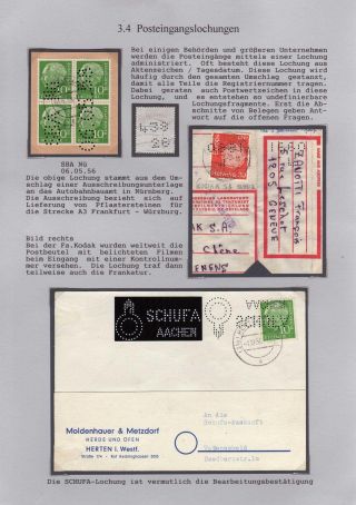 LOCHUNGEN - STIEFKINDER DER PHILATELIE – Blatt 25