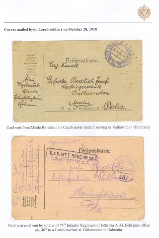 FIELD POST SYSTEMS ON CZECHOSLOVAK TERRITORY OCTOBER 1918 - FEBRUARY 1919 – sheet 3
