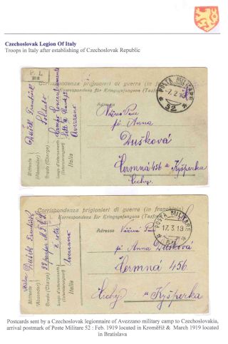 FIELD POST SYSTEMS ON CZECHOSLOVAK TERRITORY OCTOBER 1918 - FEBRUARY 1919 – sheet 7
