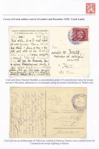 FIELD POST SYSTEMS ON CZECHOSLOVAK TERRITORY OCTOBER 1918 - FEBRUARY 1919 – sheet 8