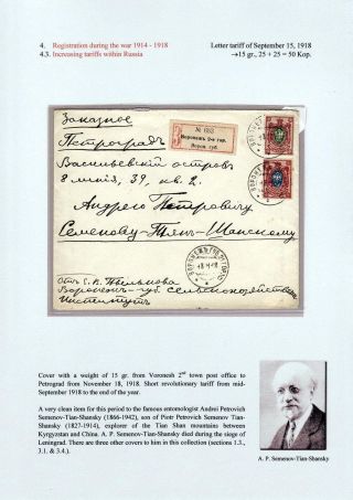 REGISTRATION IN CZARISTIC RUSSIA – sheet 70