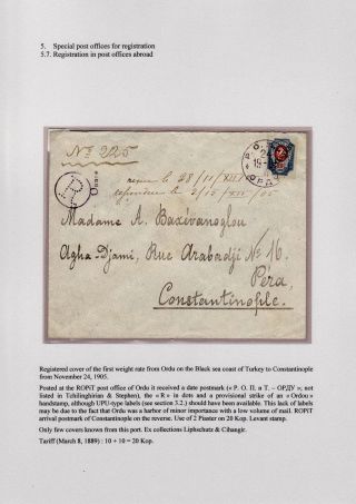 REGISTRATION IN CZARISTIC RUSSIA – sheet 109