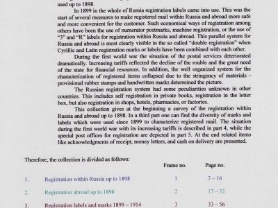 REGISTRATION IN CZARISTIC RUSSIA
