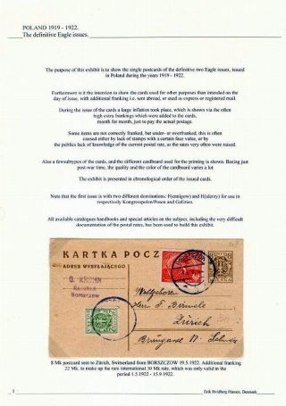 POLAND 1919 -1922: THE DEFINITIVE EAGLE ISSUES – sheet 1